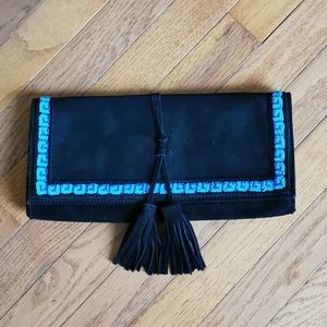Dayaday suede clutch